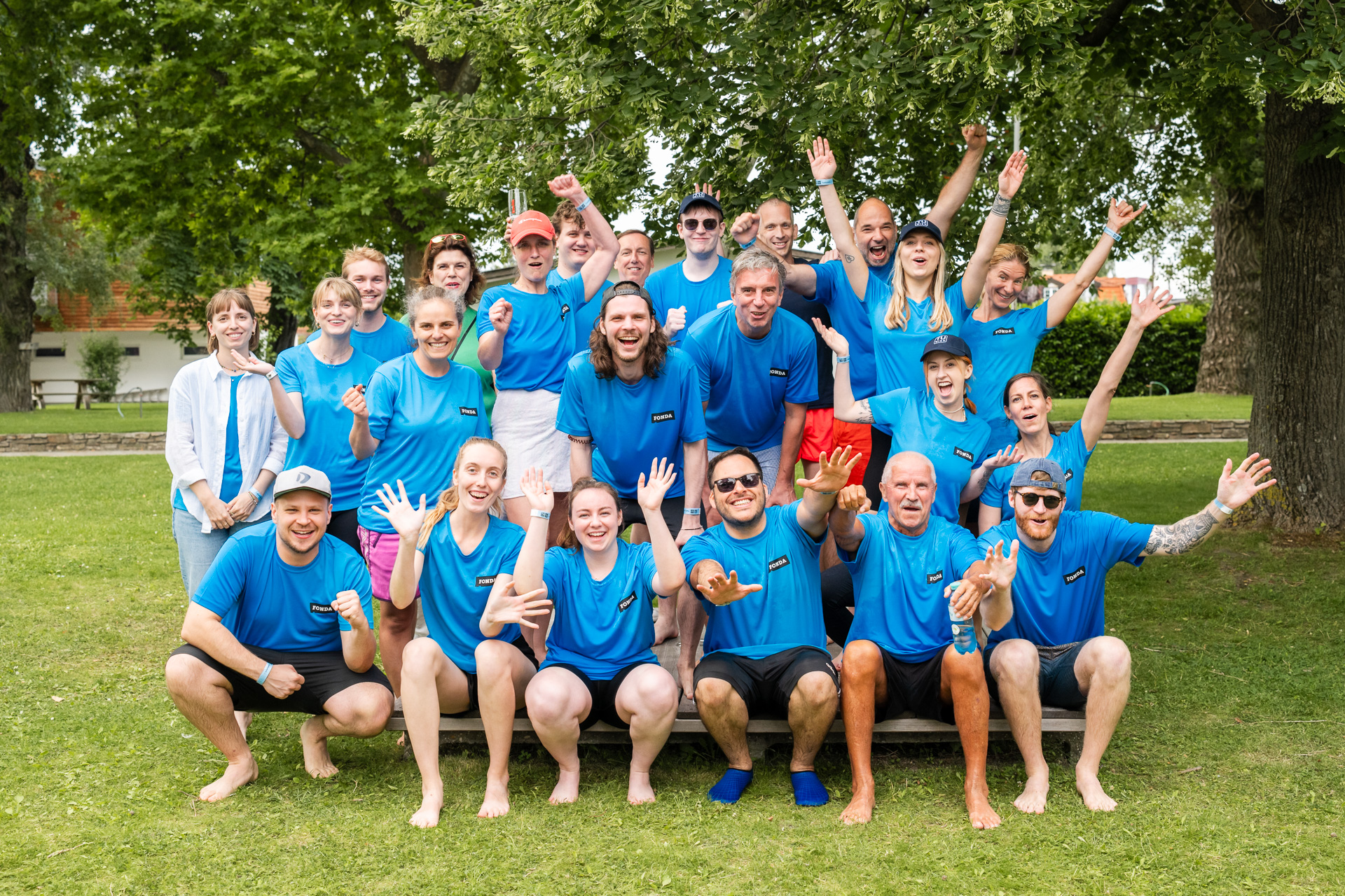 Das FONDA Team beim Drachenbootrennen der TU Wien.